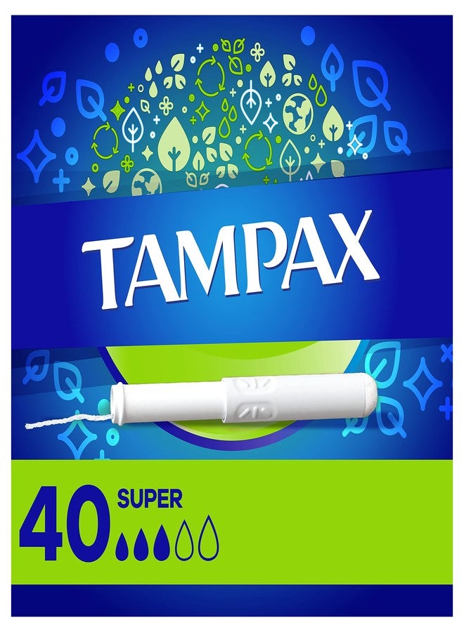 Tampax Cardboard Applicator Tampons, Super Absorbency 40 ea (Pack of 5) - Image 4